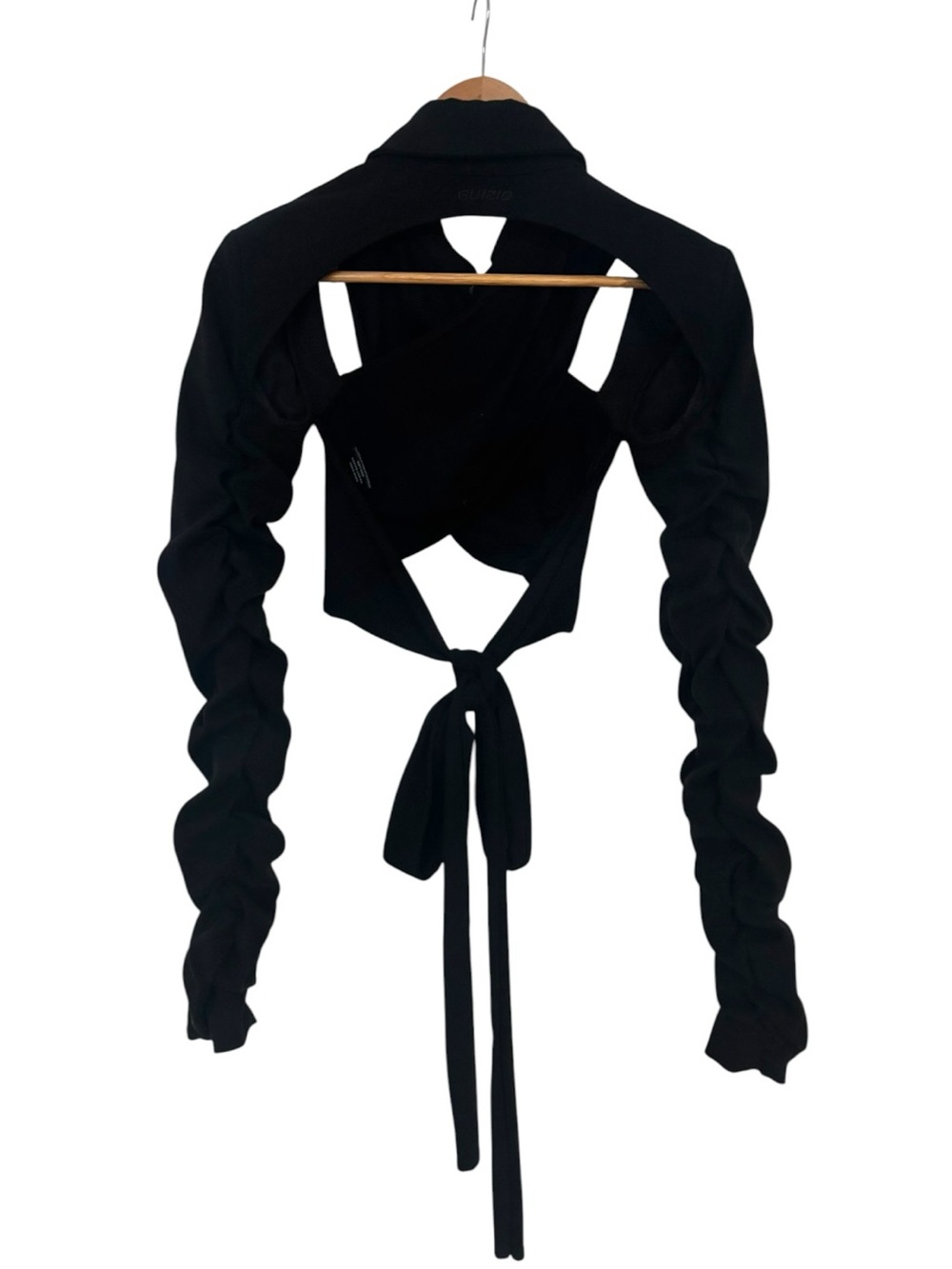 Danielle Guzio Cutout Blazer Wrap Top - Picture 3 of 4